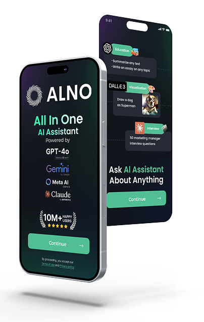 ALNO AI mobile app interface